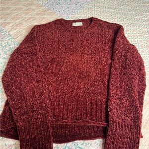 Cozy Red Knit Sweater